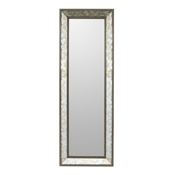 AB - SILVER & GOLD FEATHER MIRROR