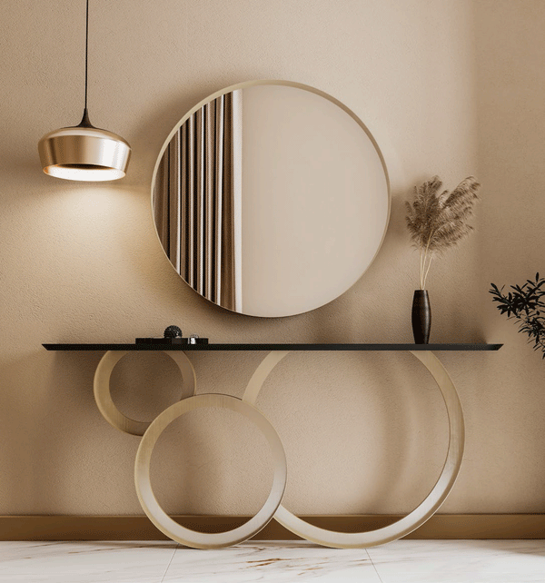 EF - MX86 CONSOLE TABLE WITH MIRROR