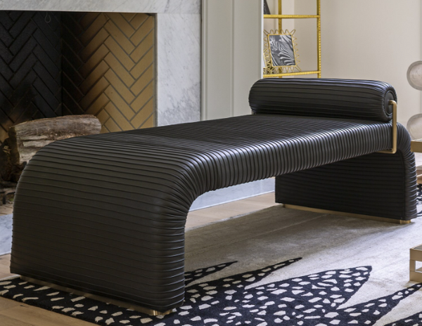 CR - Cade Daybed GRAPHITE LEATHER BENCH