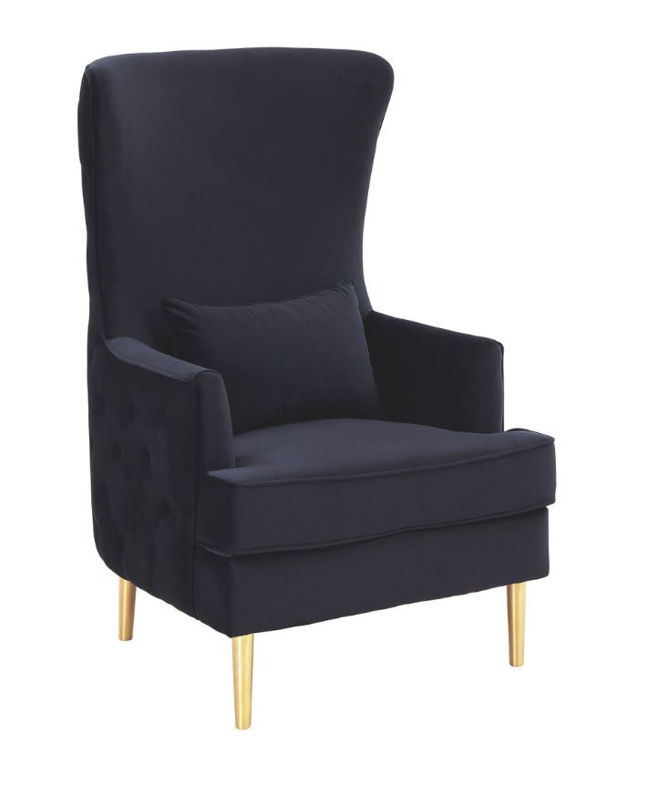 TV - ALINA TALL TUFTED BLACK BACK CHAIR