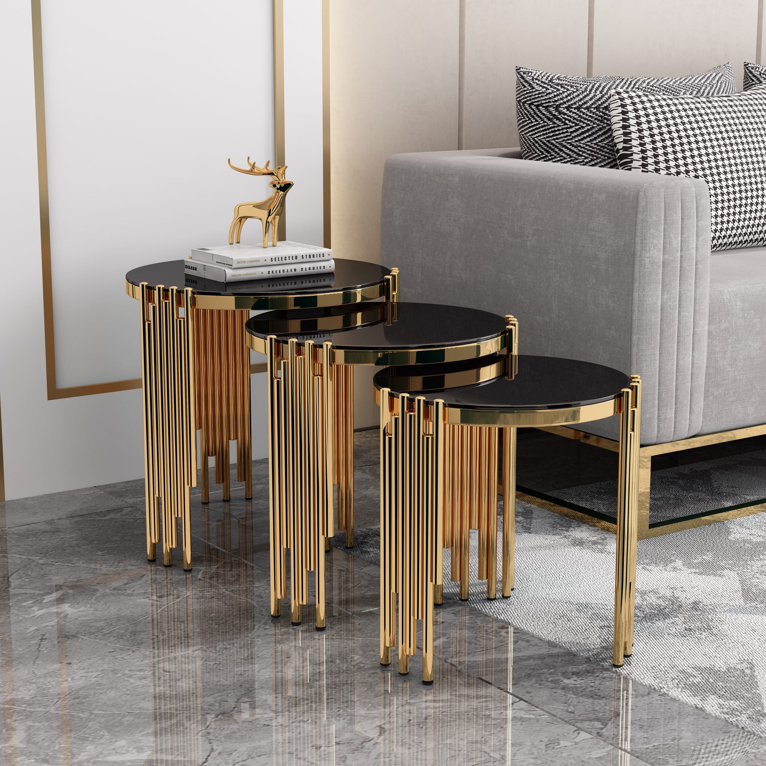 Elegant Luxury Nesting Tables: Timeless Elegance in Modern Interiors