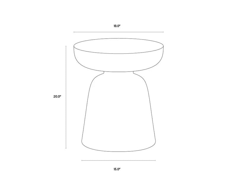 SP - LUCIDA MARBLE SIDE TABLE