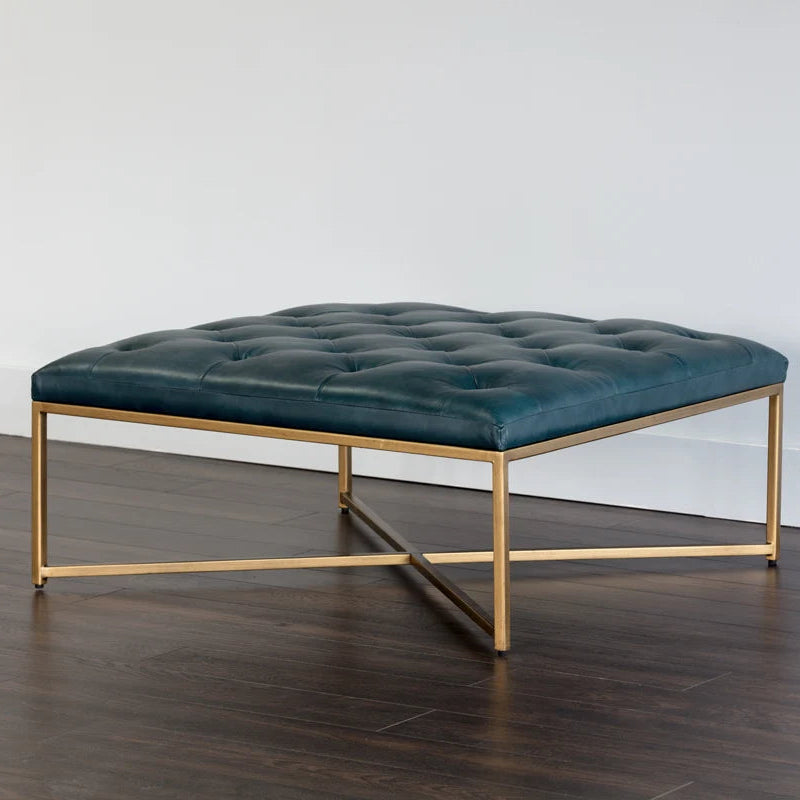 SP-ENDALL OTTOMAN - ANTIQUE BRASS
