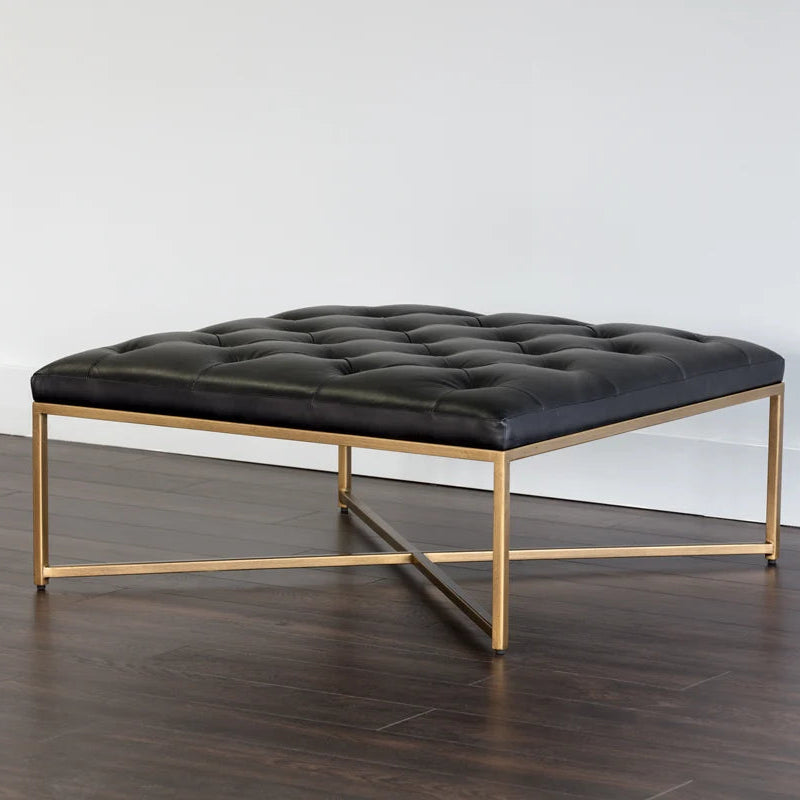 SP-ENDALL OTTOMAN - ANTIQUE BRASS