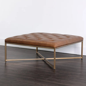 SP-ENDALL OTTOMAN - ANTIQUE BRASS