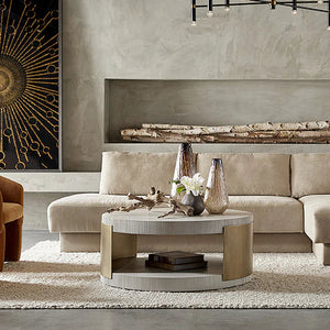 SP - CAVETTE WHITE COFFEE TABLE