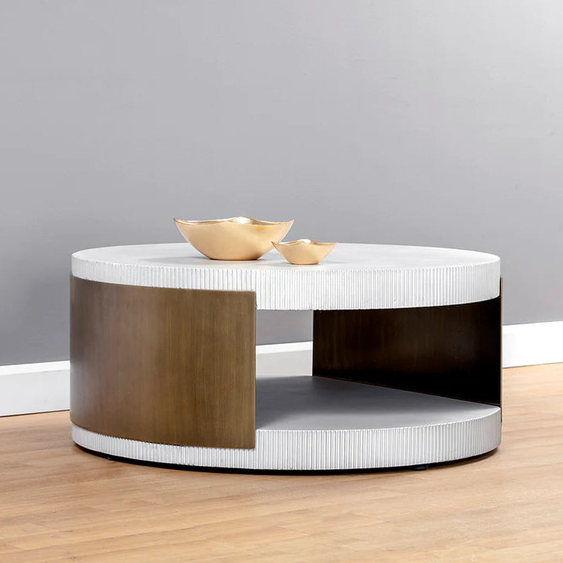 SP - CAVETTE WHITE COFFEE TABLE