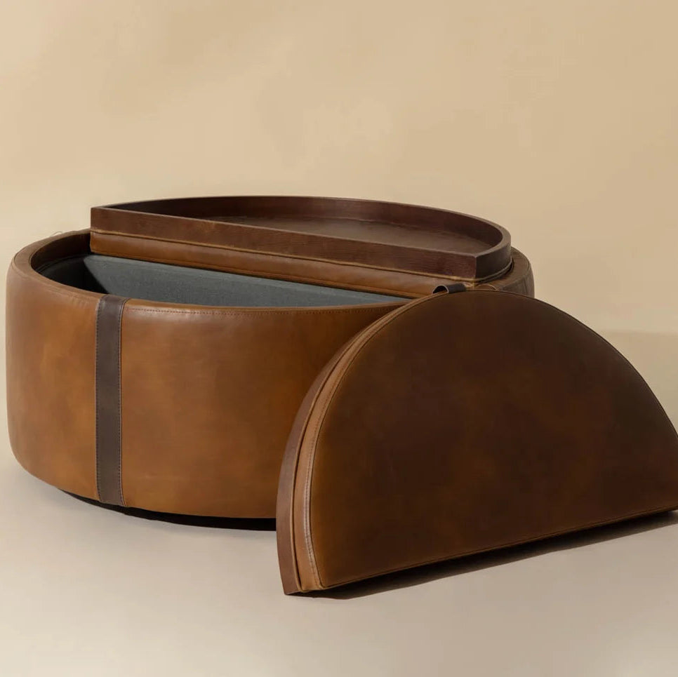 SP-BORELLI WHEELED SORAGE OTTOMAN