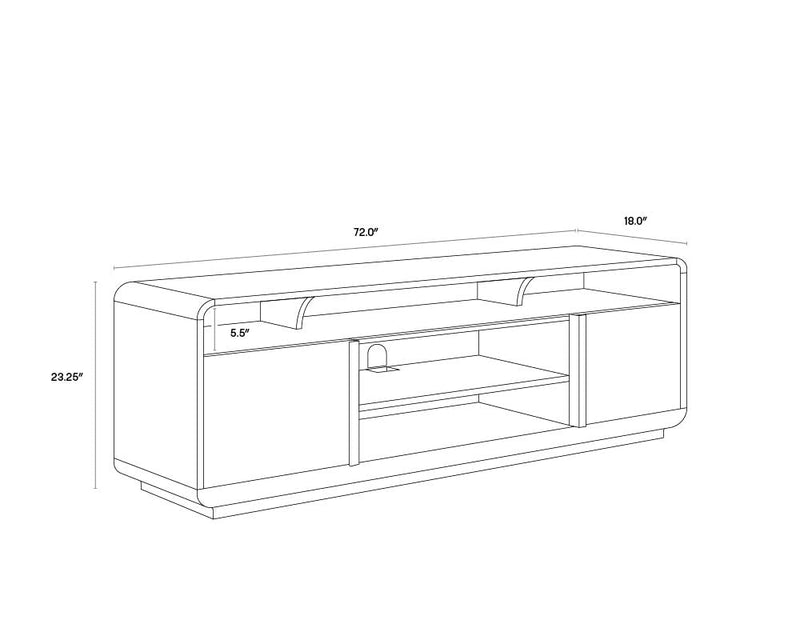 SP- KAYDEN MEDIA CONSOLE AND CABINET