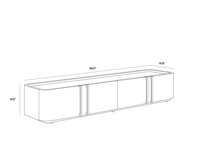 SP- JAMILLE MEDIA CONSOLE AND CABINET