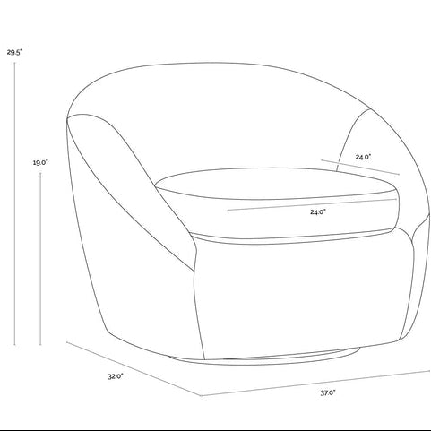 SP - BLISS SWIVEL LOUNGE CHAIR