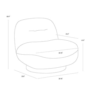 SP - FRANZE SWIVEL LOUNGE CHAIR