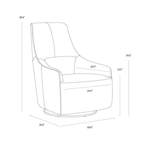 SP - CARMINE SWIVEL LOUNGE CHAIR
