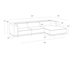 SP - BEAU SOFA CHAISE RAF