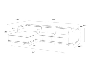 SP - BEAU SOFA CHAISE LAF