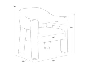 SP - PRISCA LOUNGE CHAIR