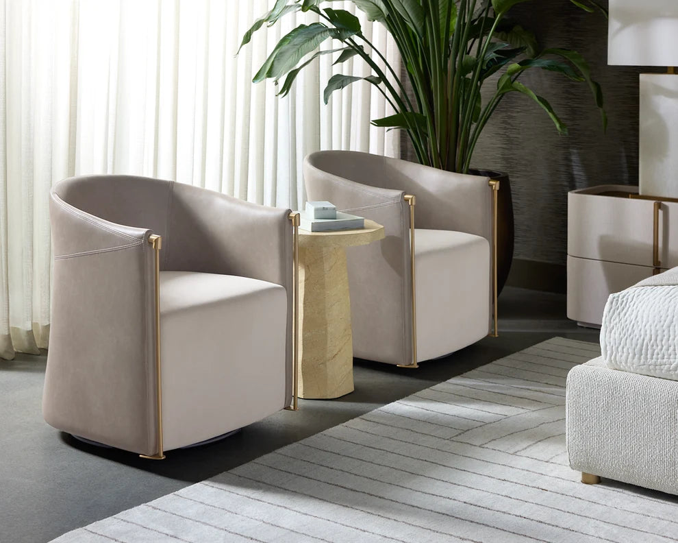SP - LEONTINE SWIVEL LOUNGE CHAIR
