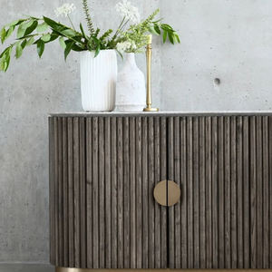 MB-KOII SIDEBOARD IN SILVER GREY TRAVERTINE
