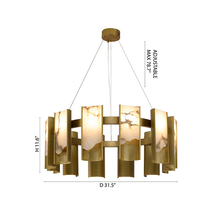 BT -  MU125C12BR CHANDELIER