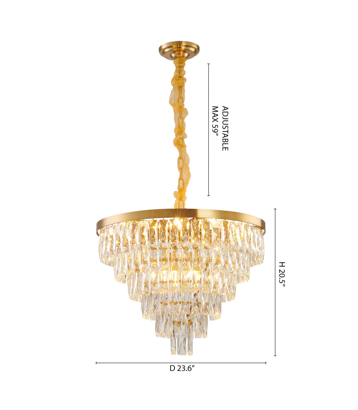 BT - OC22C23G CHANDELIER