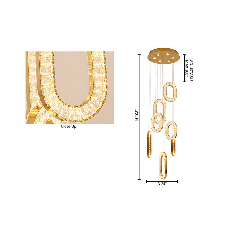 BT - JP21C24BR CHANDELIER