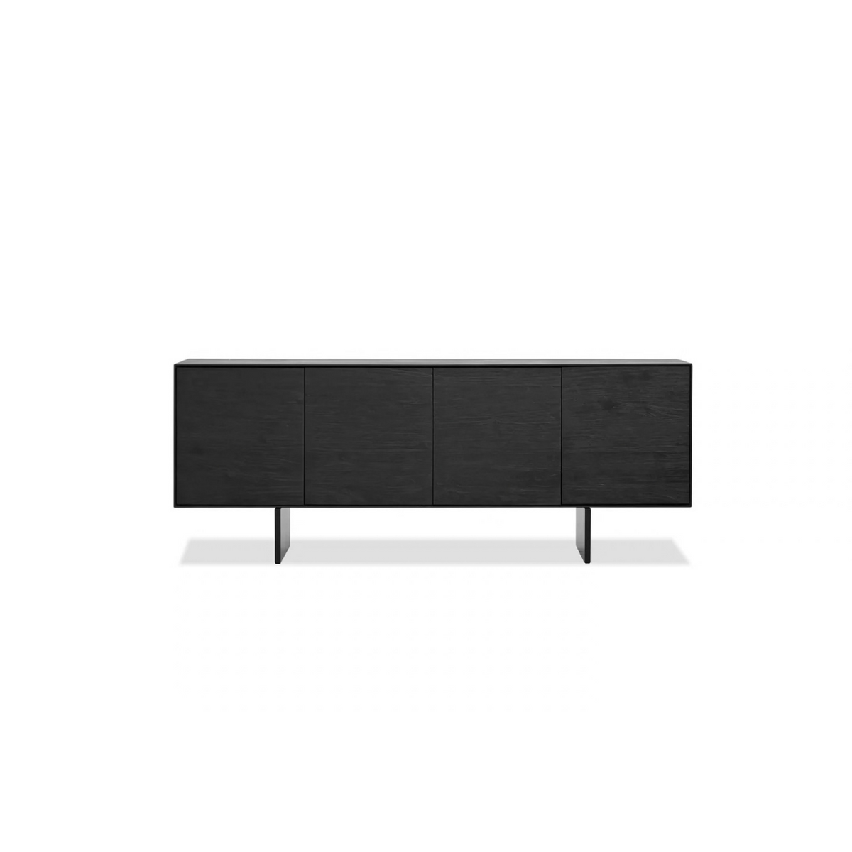 MB-BLACK SIDEBOARD IN BLACK SOOT/BRUSHED DOORS