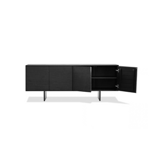 MB-BLACK SIDEBOARD IN BLACK SOOT/BRUSHED DOORS
