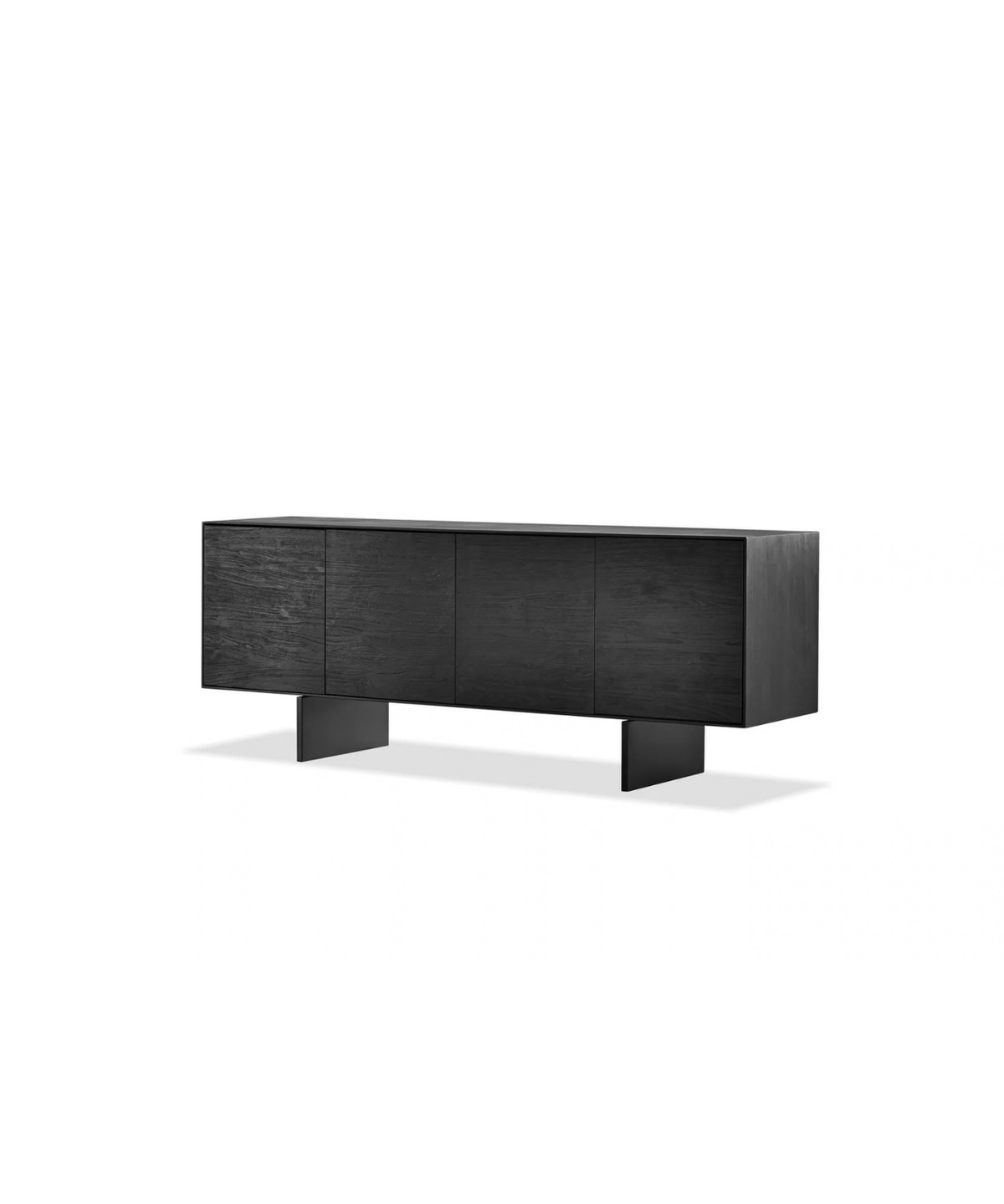 MB-BLACK SIDEBOARD IN BLACK SOOT/BRUSHED DOORS