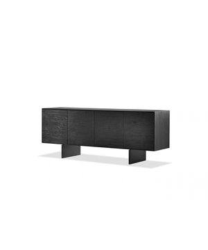 MB-BLACK SIDEBOARD IN BLACK SOOT/BRUSHED DOORS