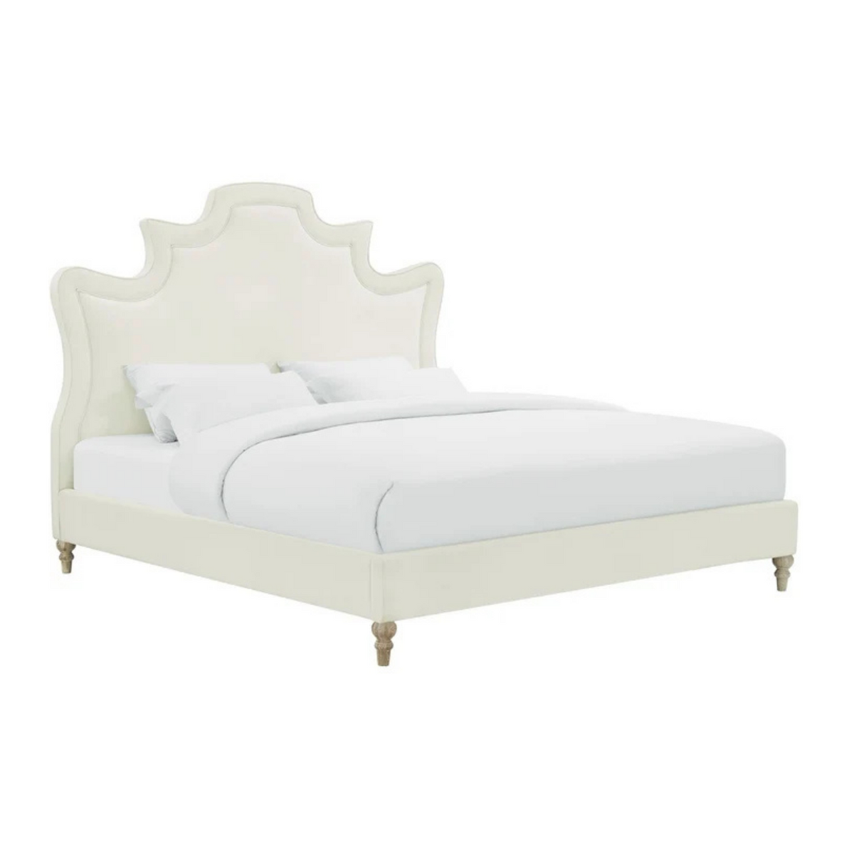 TV-SERENITY CREAM PERFORMANCE VELVET BED