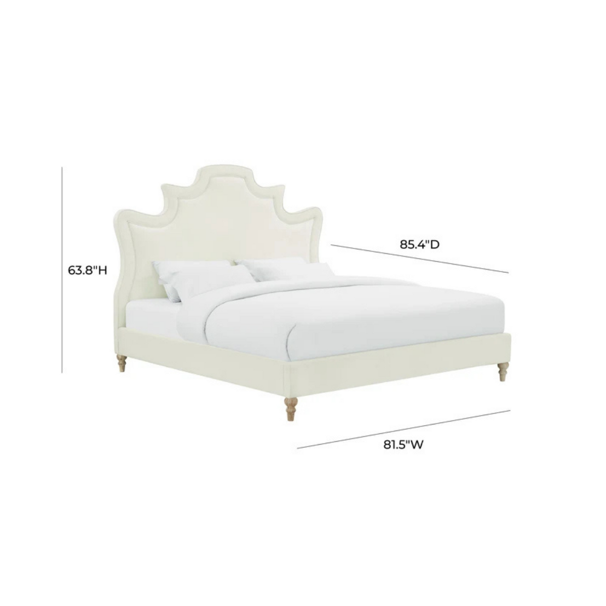 TV-SERENITY CREAM PERFORMANCE VELVET BED