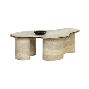 SP-ISOLA COFFEE TABLE - TRAVERTINE LOOK