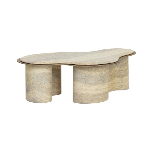 SP-ISOLA COFFEE TABLE - TRAVERTINE LOOK