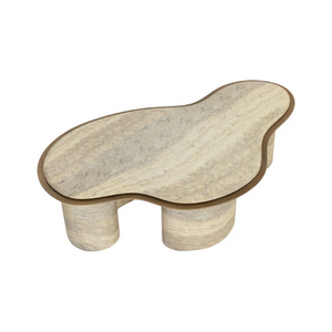 SP-ISOLA COFFEE TABLE - TRAVERTINE LOOK