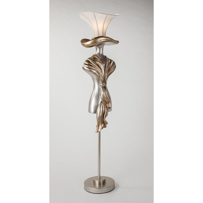 AM - LADY IN HAT FLOOR LAMP