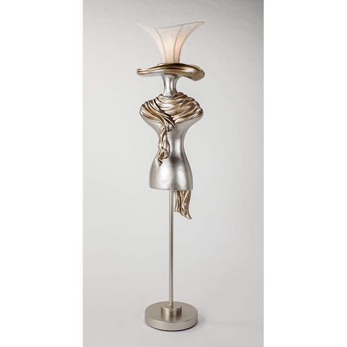 AM - LADY IN HAT FLOOR LAMP