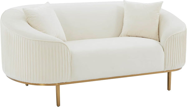 TV - MICHELLE CREAM VELVET LOVESEAT