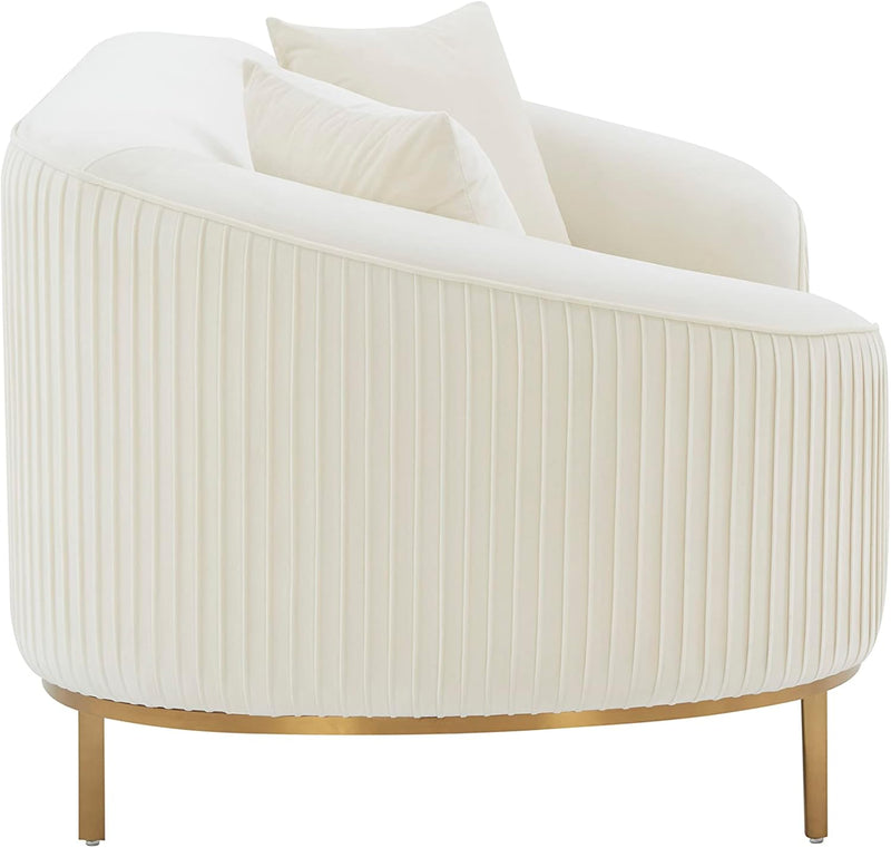 TV - MICHELLE CREAM VELVET LOVESEAT