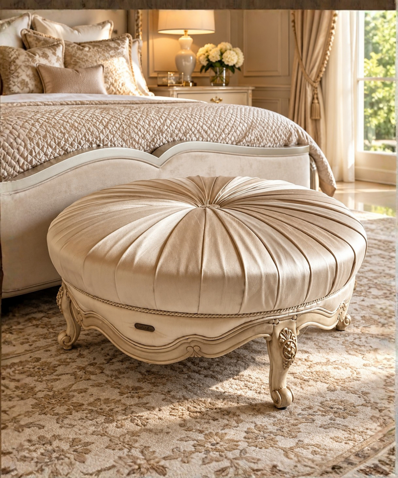 MA - LAVELLE ROUND OTTOMAN