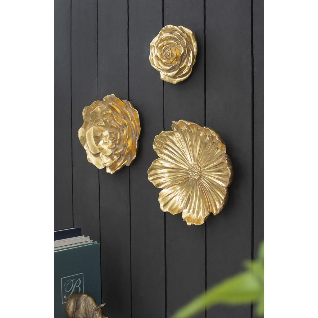 AB-Gold Rose Hanging Wall Accents