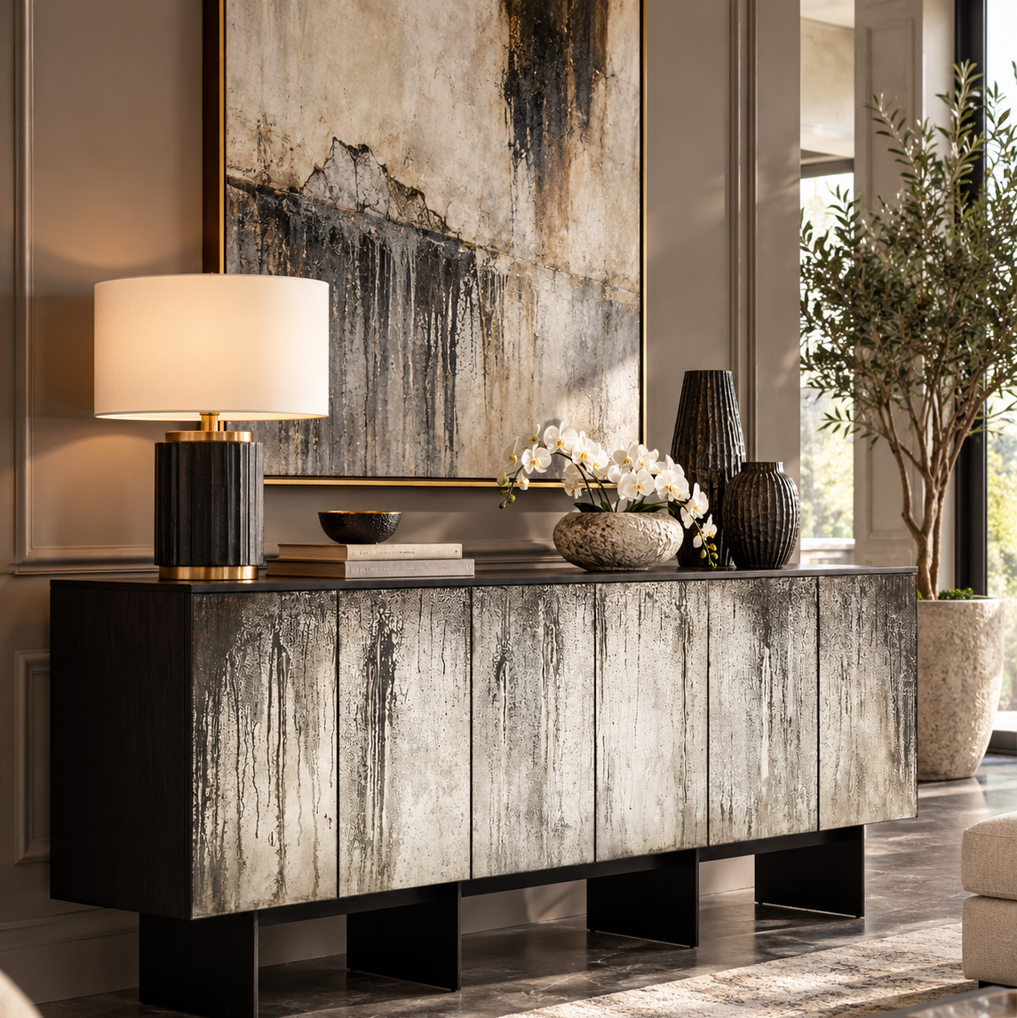 JR-RAINFALL SIX-DOOR SIDEBOARD