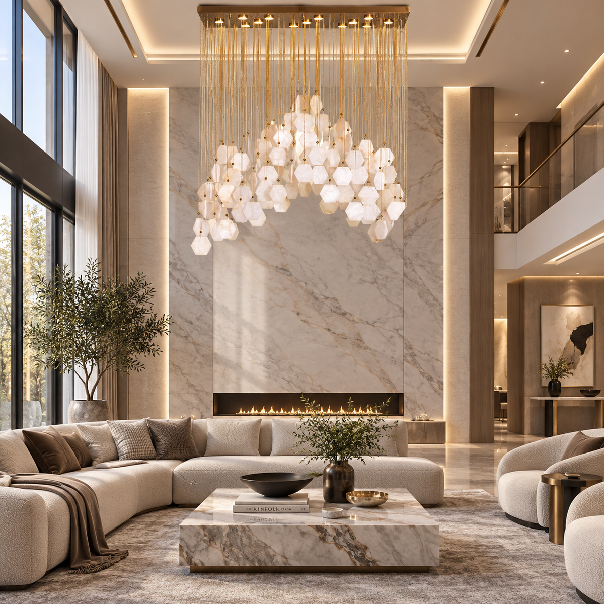 BT - ALABASTER CASCADE CHANDELIER