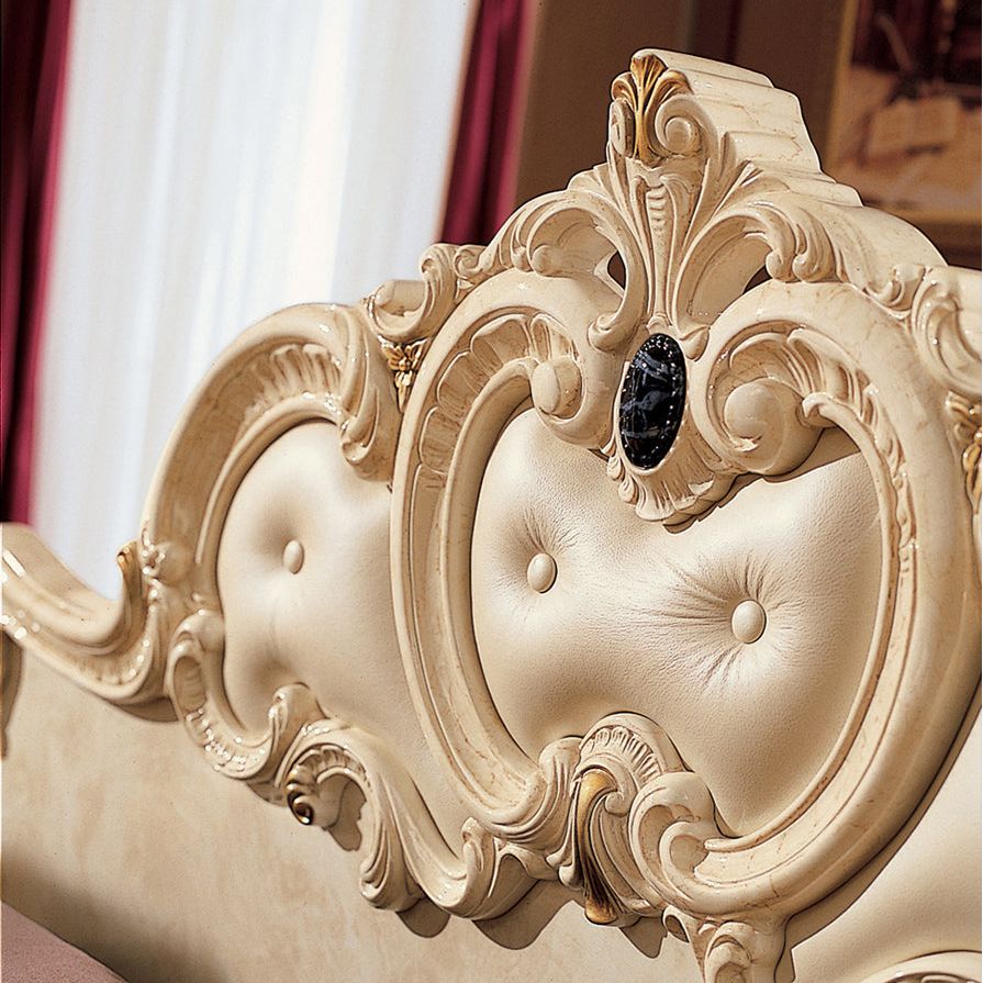 EF - BAROCCO IVORY BED