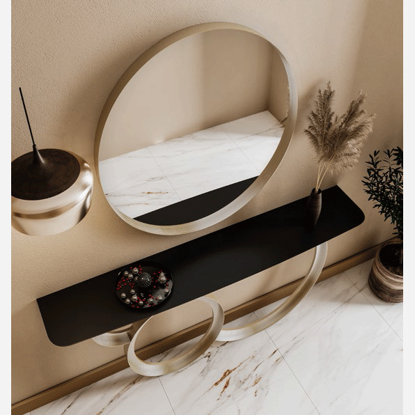 EF - MX86 CONSOLE TABLE WITH MIRROR