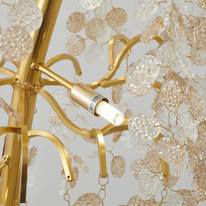 BT - CHAMPAGNE PETAL CHANDELIER