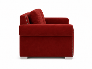 CR - CRIMSON VELOUR SOFA
