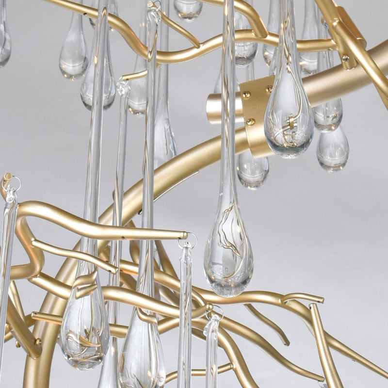 CW - CASCADING TEAR DROP CHANDELIER