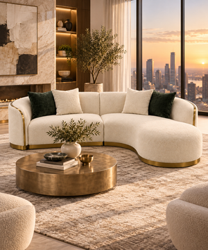 DL - Parma Cream Sectional Sofa