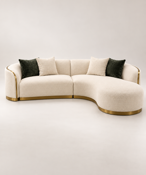 DL - Parma Cream Sectional Sofa