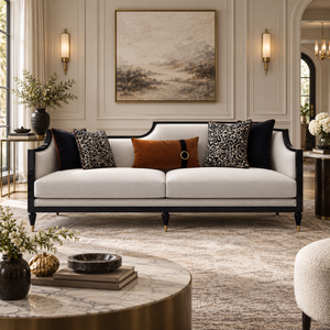 GB - MONACO 4 SEATER WOODEN SOFA